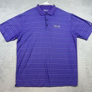 Nike‎ Golf Polo Shirt Mens Xl Blue Purple Ridge Creek Dinuba Golf Club Casual